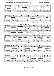 Notturnos, Op.35: Notturno No.2 in Do Diesis Maggiore by Marzia Gaggioli