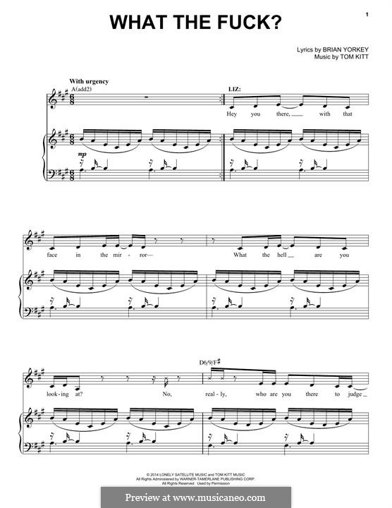 What the Fuck?: Para vocais e piano by Tom Kitt