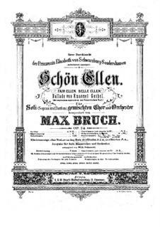 Schön Ellen (Fair Ellen), Op.24: Schön Ellen (Fair Ellen) by Max Bruch