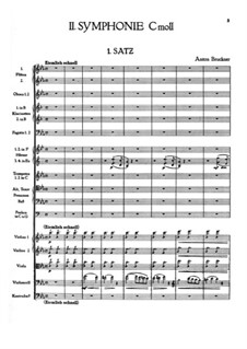 Symphony No.2 in C Minor, WAB 102: Partitura completa by Anton Bruckner