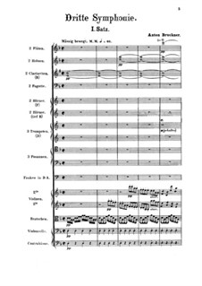 Symphony No.3 in D Minor, WAB 103: Partitura completa by Anton Bruckner