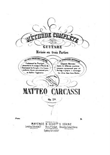 Complete Method for Guitar, Op.59: Todos os movimentos by Matteo Carcassi