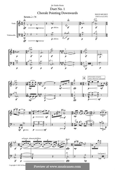 Duet No.1 (Chorale Pointing Downwards): For viola and cello by Nico Muhly