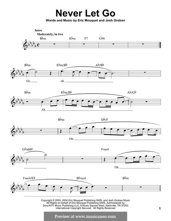 Never Let Go: melodia by Eric Mouquet