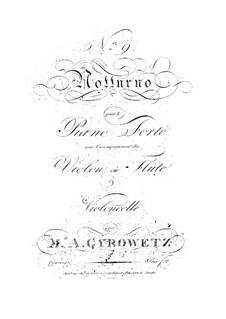 Nocturne for Piano Trio No.9: Nocturne for Piano Trio No.9 by Adalbert Gyrowetz
