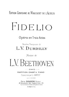 Complete Opera: Partitura de piano com partes de vocal by Ludwig van Beethoven