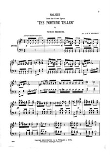 The Fortune Teller: Waltzes, for piano by Victor Herbert