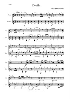 Details: para flauta e guitarra by David W Solomons