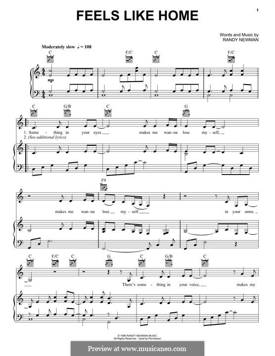 Feels Like Home: Para vocais e piano (ou Guitarra) by Randy Newman