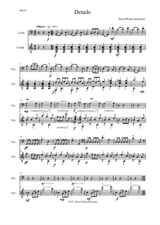 Details: para violoncelo e guitarra by David W Solomons