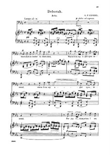 Deborah, HWV 51: Tears such as tender fathers shed. Aria for bass by Georg Friedrich Händel