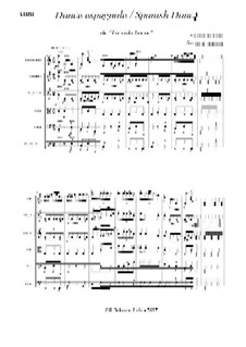 Danse espagnole: partitura by Manuel de Falla