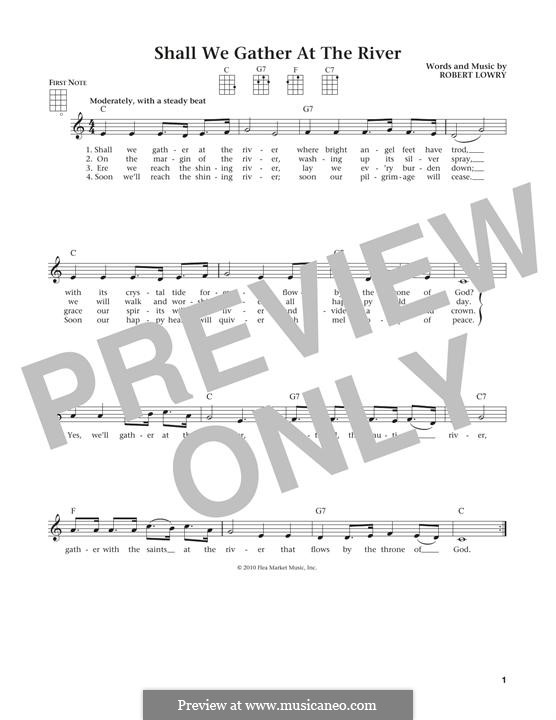 Shall We Gather at the River: para ukulele by Robert Lowry
