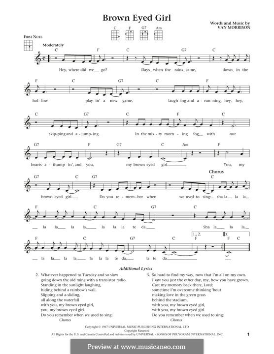 Instrumental version: para ukulele by Van Morrison
