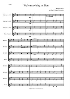 We're Marching to Zion: para quarteto de clarinete by Robert Lowry