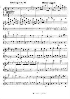 Valzers, Op.57: Valzer No.2 in Fa maggiore by Marzia Gaggioli