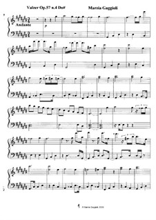 Valzers, Op.57: Valzer No.4 in Do Diesis Maggiore by Marzia Gaggioli
