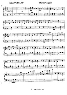 Valzers, Op.57: Valzer No.5 in Do Maggiore by Marzia Gaggioli