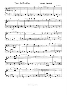 Valzers, Op.57: Valzer No.6 in Sol Minore by Marzia Gaggioli