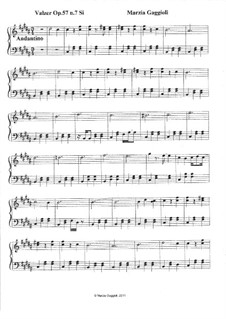 Valzers, Op.57: Valzer No.7 in Si Maggiore by Marzia Gaggioli