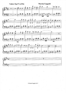 Valzers, Op.57: Valzer No.8 in Re Maggiore by Marzia Gaggioli