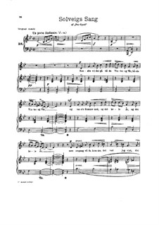 Selected Themes, Op.23: No.11, 17, 23, for voice and piano by Edvard Grieg