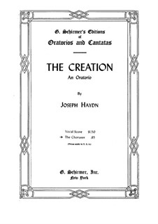 The Creation, Hob.XXI/2: Partitura vocal by Joseph Haydn