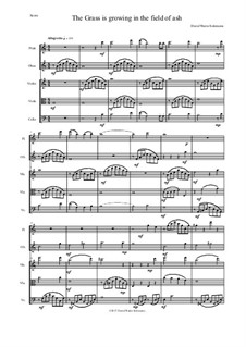 The grass is growing: For flute, oboe and string trio by David W Solomons
