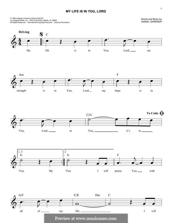 My Life is in You Lord por D. Gardner Partituras on músicaNeo My Life is in You Lord por D. Gardner Partituras on músicaNeo