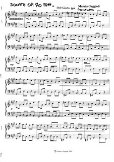 Sonata in Fa Diesis Minore, Op.70: Sonata in Fa Diesis Minore by Marzia Gaggioli