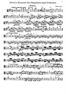 Piano Concerto No.2, S.125: parte viola by Franz Liszt