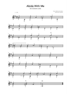 Abide with Me: Para Guitarra by William Henry Monk