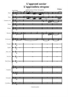 L'apprenti sorcier (The Sorcerer's Apprentice): para grande conjunto by Paul Dukas