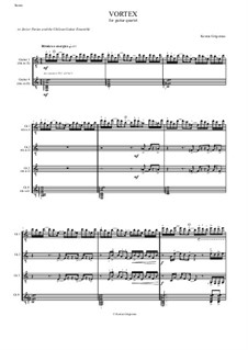 Vortex, for guitar quartet: Vortex, for guitar quartet by Kostas Grigoreas