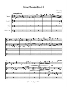 String Quartet No.25: String Quartet No.25 by Jordan Grigg