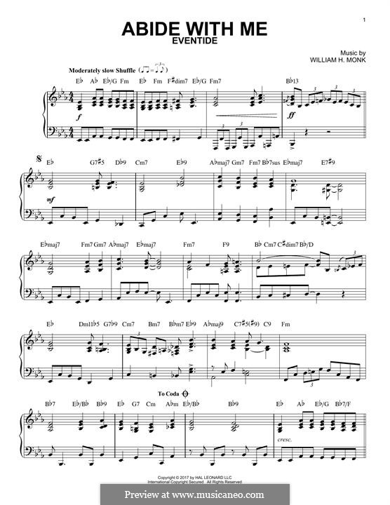 Abide with Me: Para Piano by William Henry Monk