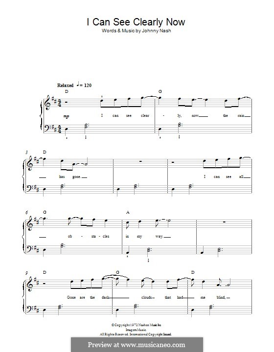 I Can See Clearly Now por J. Nash Partituras on músicaNeo