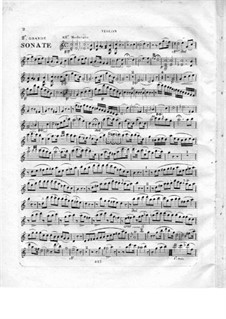 Grand Sonata for Piano and Violin (or Flute), Op.5: parte do violino by Robert Nicolas-Charles Bochsa