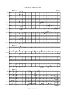 Canzona III Hidden in her Light for orchestra – Score: Canzona III Hidden in her Light for orchestra – Score by Hans Bakker