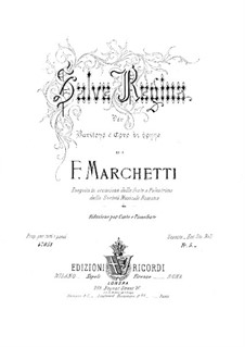 Salve Regina for Baritone and Female Choir: Salve Regina for Baritone and Female Choir by Filippo Marchetti
