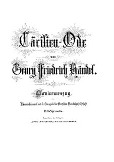 Caecilien Ode: Caecilien Ode by Georg Friedrich Händel
