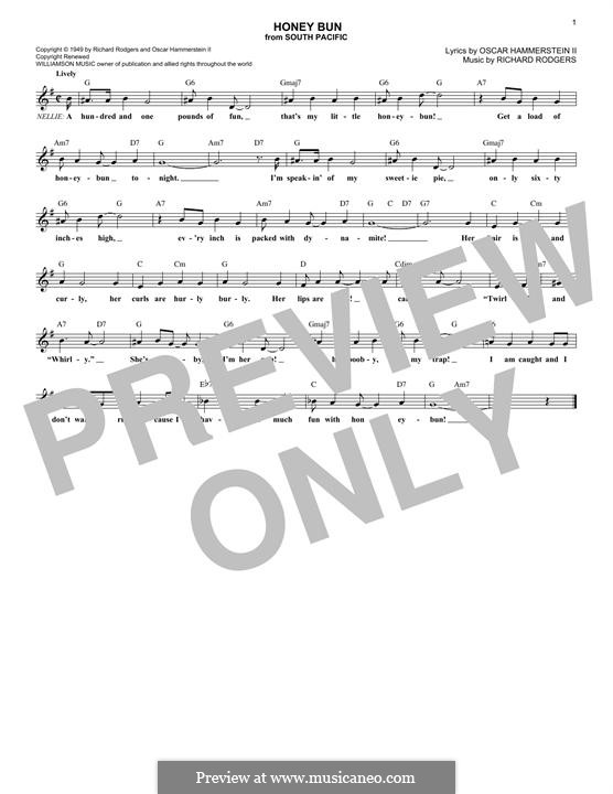Honey Bun por R. Rodgers Partituras on músicaNeo