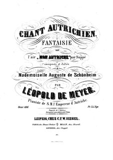 Chant Autrichien, Op.106: Chant Autrichien by Leopold de Meyer