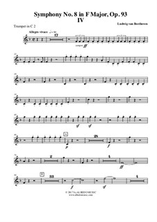 Movement IV: Trompete em C2 (parte transposta) by Ludwig van Beethoven