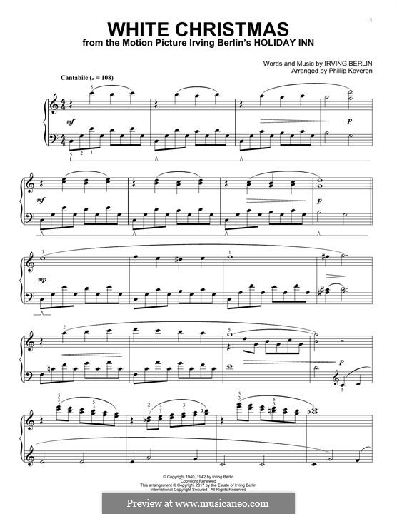 Piano version: para um único musico (Editado por H. Bulow) by Irving Berlin