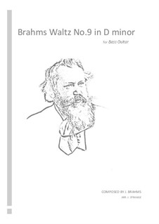 Waltz No.9: Arrangement for bass guitar by Johannes Brahms