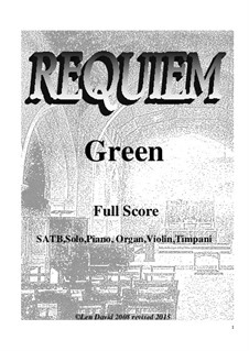 Requiem Green: partitura completa by Len David