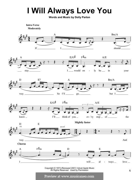 I Will Always Love You (Whitney Houston) por D. Parton em músicaNeo