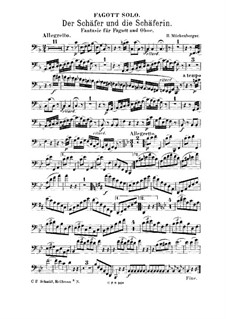 Fantasia for Oboe, Bassoon and Piano 'Der Schäfer und die Schäferin': parte fagote by Hilmar Mückenberger