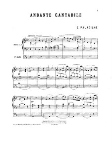 Andante cantabile: Andante cantabile by Emile Paladilhe